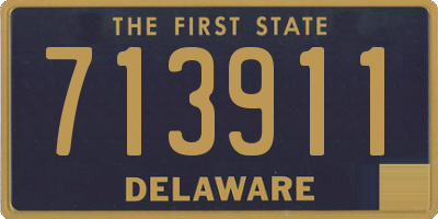 DE license plate 713911