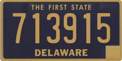 DE license plate 713915
