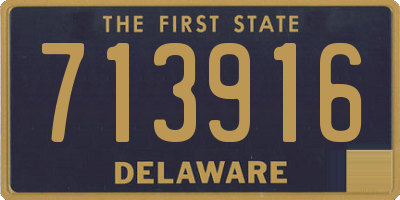 DE license plate 713916