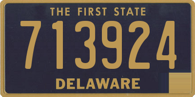 DE license plate 713924
