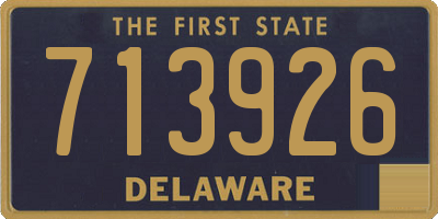 DE license plate 713926