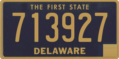 DE license plate 713927