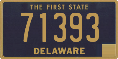 DE license plate 71393