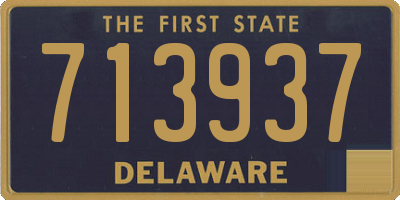 DE license plate 713937