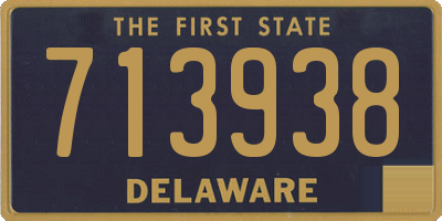 DE license plate 713938