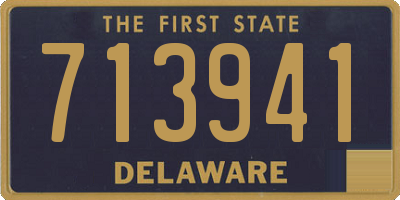 DE license plate 713941