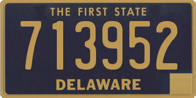 DE license plate 713952