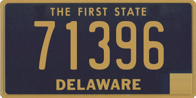 DE license plate 71396