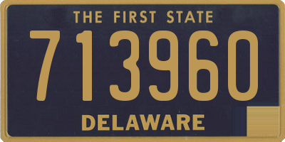 DE license plate 713960