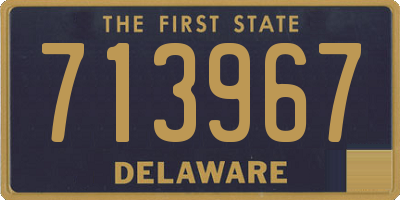 DE license plate 713967
