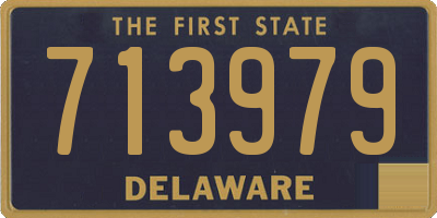 DE license plate 713979