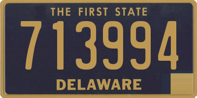 DE license plate 713994