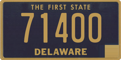 DE license plate 71400