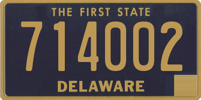 DE license plate 714002