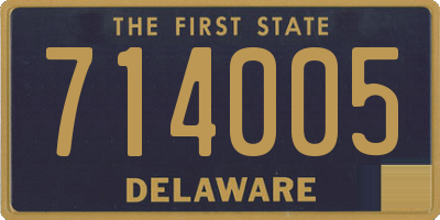 DE license plate 714005