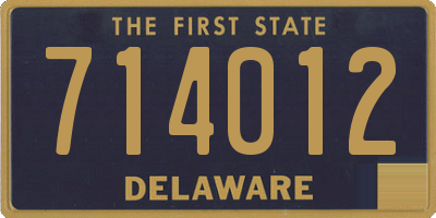DE license plate 714012