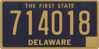 DE license plate 714018