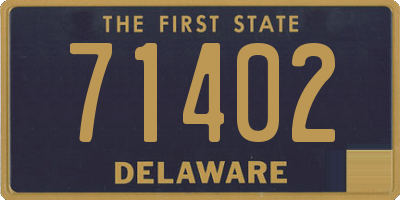 DE license plate 71402