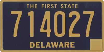 DE license plate 714027