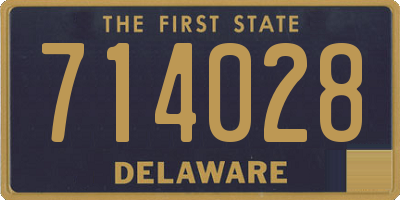 DE license plate 714028