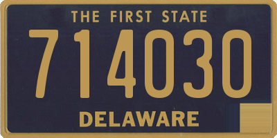 DE license plate 714030