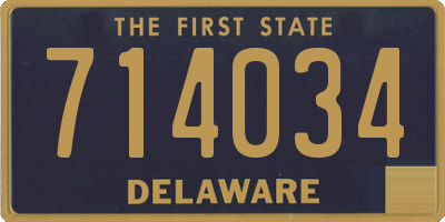 DE license plate 714034