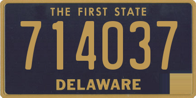 DE license plate 714037