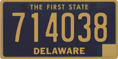 DE license plate 714038