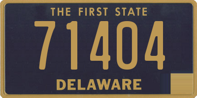 DE license plate 71404