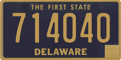 DE license plate 714040