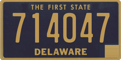 DE license plate 714047
