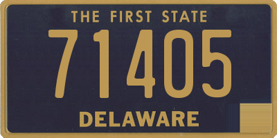 DE license plate 71405