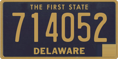 DE license plate 714052