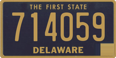 DE license plate 714059