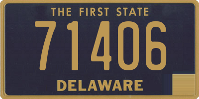 DE license plate 71406
