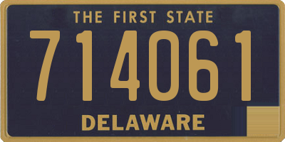 DE license plate 714061