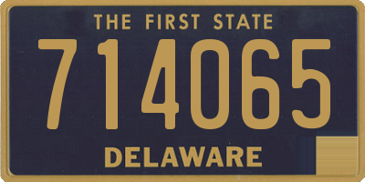 DE license plate 714065