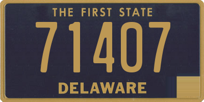 DE license plate 71407