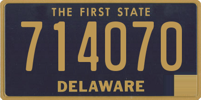 DE license plate 714070