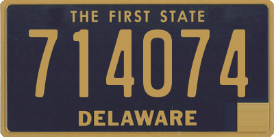 DE license plate 714074
