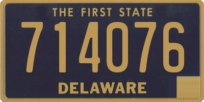 DE license plate 714076