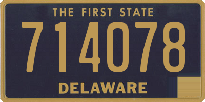 DE license plate 714078