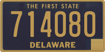 DE license plate 714080