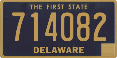DE license plate 714082