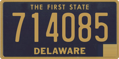 DE license plate 714085