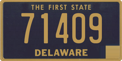 DE license plate 71409