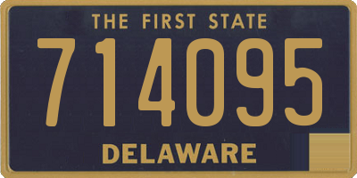 DE license plate 714095