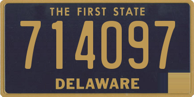 DE license plate 714097