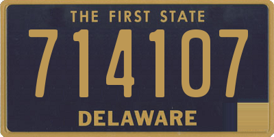 DE license plate 714107