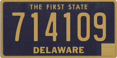 DE license plate 714109
